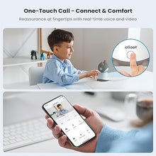 Load image into Gallery viewer, ieGeek Baby Monitor with 2K Camera and Audio - Video Monitor with 5&quot; Screen - Night Vision, Two-Way Talk, Cry &amp; Motion Detection, Temper&amp; Humidity Sensor, PTZ, Remote Control via Screen and Free APP
