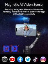 Load image into Gallery viewer, Gimbal Stabilizer for iPhone, 3-Axis Phone Gimbal with AI Tracking Sensor, Gimbal with Focus Wheel for iPhone/Android, iPhone Gimbal with 7.0 Anti-Shake for Video Recording-Smart AI XE
