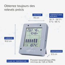 Load image into Gallery viewer, Traceable Calibrated Digital Barometer, 7.25 - 14.94 PSI, 0.1 Hg Resolution, Accuracy of 0.12" Hg
