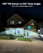 Load image into Gallery viewer, ieGeek Floodlight Camera, Outdoor Home Security Camera, 2K Wired Flood Light Camera Outdoor with Motion Sensor Cam, 2600 Lumens, Color Night Vision, 110dB Siren, 2 Way Audio, Compatible with Alexa
