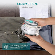 Load image into Gallery viewer, BEAUTURAL Mini Travel Steam Iron for Clothes with Dual Voltage, Non-Stick Soleplate, Anti-Slip Handle, Ideal for Sewing, Quilting and Handcraft
