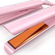 Load image into Gallery viewer, Titanelli 2 in 1 Titanium Hair Straightener and Curler | 100% Pure Ti-Thermal Technology Flat Iron | 1-Inch Professional Styling | Available in Black, Gold, and Pink (Pink)
