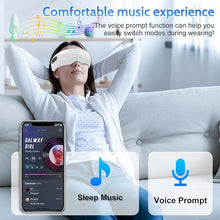 Load image into Gallery viewer, Eye Massager with Heat, Heated Eye Mask with Bluetooth Music, Air Pressure, Vibration, Voice Play Eye Massager, Eye Mask for Relax Eye, Gifts for Women/Men
