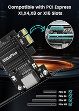 Load image into Gallery viewer, 2.5Gb PCIe Network Card, GiGaPlus 2500Mbps Ethernet Interface Adapter, with Realtek RTL8125B, Wake on LAN, 2.5G NIC Compliant Windows/Linux/MAC OS
