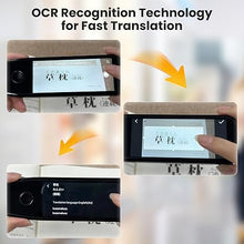 Load image into Gallery viewer, Scan Reader Pen, OCR Digital Translation Pen Scanner 112 Language Translator Device Support Text Extract Intelligent Recording Scanner Pen with 3.5 Inch Touch Screen for Businessmen Students Adults
