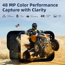 Load image into Gallery viewer, 4K 60FPS Waterproof Action Camera, Bare Metal Underwater Camera 10M with 64G SD Card, 48MP Touchscreen Sports Camera 6-axis Stabilization, 8X Zoom Wide Angle WIFI Camera with Helmet Accessories
