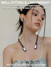 Load image into Gallery viewer, for Galaxy Buds 3 &amp; Galaxy Buds 3 Pro Strap Neckband, Anti-Lost Earbuds Accessories, Support Volume Control, Ergonomic Design, Comfortable Fit, Black Band/White Tip
