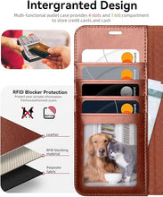 Load image into Gallery viewer, OCASE Compatible with Galaxy S25 Plus Wallet Case, PU Leather Flip Folio Case with Card Holders RFID Blocking Kickstand [Shockproof TPU Inner Shell] Protective Phone Cover 6.7 Inch 2025, Dark Brown
