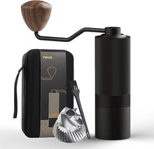 Load image into Gallery viewer, MAVO Manual Coffee Grinder, Wizard Hand Coffee Grinder, Capacity 25g with CNC Stainless Steel Pentagon Conical Burr, Adjustable Setting, Burr Coffee Bean Grinder for French Press, Pour Over Black
