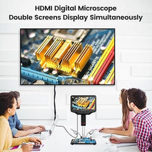 Load image into Gallery viewer, Andonstar AD407 Pro 3D HDMI Soldering Digital Microscope with Pro Metal Stand 4MP UHD and 7 inch Adjustable LCD Screen USB Video Microscopes for Phone Repairing SMT SMD DIY
