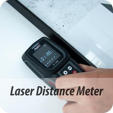 Load image into Gallery viewer, 5 in 1 Multi Function Stud Finder Wall Scanner with Laser Distance Meter Metal Framing Tool Joist Pipe Finder and Live Wire Detection
