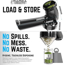 Load image into Gallery viewer, Mamba Original 1g Black USB Electric Herb Grinder. Small Portable Metal Herbal Grinder Machine &amp; Spice Mill for the Kitchen

