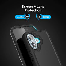 Load image into Gallery viewer, Encased Belt Case Compatible with iPhone 16 Plus with Holster Clip, (Compatible with MagSafe) Rugged Hybrid Phone Cover (Rebel Series)
