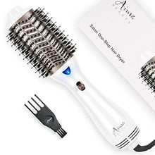 Load image into Gallery viewer, One Step Dryer &amp; Volumizing Hot Air Brush, Blow Dryer, Ceramic Straightener, Curler &amp; Hot Comb 4 in 1 Salon Ionic Hair Styling Tools, White
