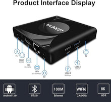 Load image into Gallery viewer, 8K Android TV Box 13.0 2GB RAM 16GB ROM RK3528 Chipset Support WiFi6 HDR10 BT5.0 USB3.0 Ethernet LAN 3D HD Smart Streaming Media Player
