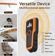 Load image into Gallery viewer, Stud Finder Wall Scanner with Smart Chip Sensor, HD LCD Display and Audio Alarm, 5 in 1 Wood &amp; Metal Stud Detector/Beam Finder, Live Wire Detection,for Joist Drywall
