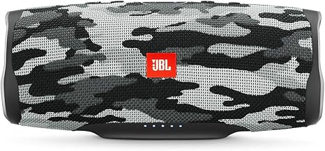 JBL Charge 4 Portable Bluetooth Speaker (Black/White Camouflage)