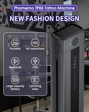 Load image into Gallery viewer, Phomemo TP88 Tattoo Transfer Stencil Printer- Thermal Tattoo Printer with 10pcs Transfer Paper, Bluetooth Tattoo Machine for Tattoo Artists, Compatible with Smartphone &amp; PC
