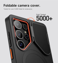 Load image into Gallery viewer, SURITCH for Samsung Galaxy S25 Ultra Phone Case, Magnetic Protective Cover with Camera Cover &amp; Adjustable Metal Kickstand for Galaxy S25 Ultra (2025)-Black
