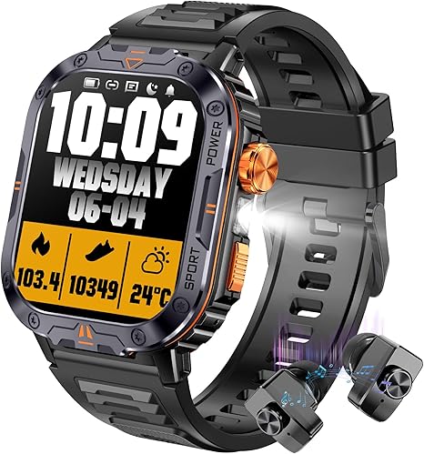 Military Smart Watch for Men (Store Music), 2.01