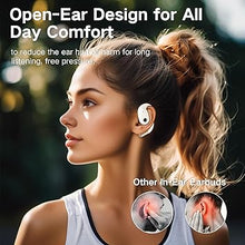 Load image into Gallery viewer, ZIHNIC True Wireless Open Ear Headphones with Mic,Bluetooth Earbuds with Earhooks,XP5 Sweatproof,Fast Charging,35Hrs Playtime,Compatible with Anyphone-Beige
