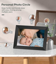 Load image into Gallery viewer, Cozyla Digital Photo Frame WiFi Smart Digital Picture Frame Free Unlimited Storage Share Photo with Family and Friend via App Email Google Photos Instagram Web Browser Photo Frame Electronic 10.1 Inch

