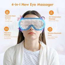 Load image into Gallery viewer, Eye Massager, Smart Eye Massager with Heat, Upgraded Heated Eye Mask Massager with Bluetooth Music, Face Eye Care Device for Eye Strain, Migraines, Dry Eyes, Ideal Gifts for Men Women
