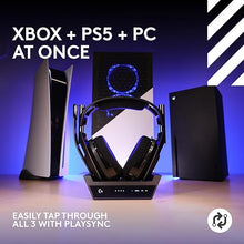 Load image into Gallery viewer, Logitech G Astro A50 X LIGHTSPEED Wireless Gaming Headset + Base Station, PRO-G GRAPHENE, PLAYSYNC Across Xbox Series X|S + PS5 + PC/Mac, Bluetooth, HDMI 2.1 Passthru - Black
