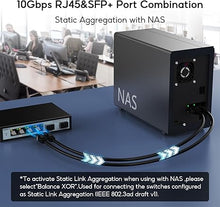 Load image into Gallery viewer, 6 Port 2.5G Easy Web Managed Switch, 4 x 2.5G Base-T Ports, 2 x 10G SFP+, Static Aggregation,QoS/VLAN/IGMP, 2.5Gb Network Homelab Switch
