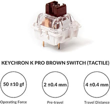 Load image into Gallery viewer, Keychron V1 75% Wired Mechanical Keyboard, QMK/VIA Programmable, Hot-swappable K Pro Brown Switches, Compatible with Mac Windows Linux - Carbon Black
