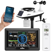 Load image into Gallery viewer, WiFi Weather Station 7-in-1, Home Weather Stations Wireless Indoor Outdoor with Rain Gauge and Wind Speed, Weather Station with Smart APP, Thermo-Hygrometer Sensor, Solar Powered Outdoor Sensor
