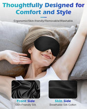 Load image into Gallery viewer, Silk Cordless Heated Eye Mask, Washable Heat Eye Compress for Dry Eye Electric Eye Heating Pad Warm Eye Mask for Eye Fatigue Stye Sinus Blepharitis MGD Gifts for Men Women
