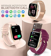 Load image into Gallery viewer, Iaret Smart Watch for Women(Call Receive/Dial), Fitness Tracker Waterproof Smartwatch for Android iOS Phones 1.7&quot; HD Full Touch Screen Digital Watches with Heart Rate Sleep Monitor Pedometer
