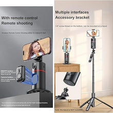 Load image into Gallery viewer, Auto Face Tracking Tripod with Remote - 360° Rotation Auto Tracking Phone Holder Smart Tracking Phone Stand Moving Tripod for iPhone Content Creator Essentials for Video Vlog Live Stream (Black 02)

