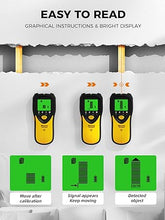 Load image into Gallery viewer, Mecurate 5-in-1 Stud Finder with LCD Display, Wall Scanner for Studs, Metal, AC Wires Detection, Lightweight &amp; Durable, Perfect for Homeowners &amp; DIY Projects
