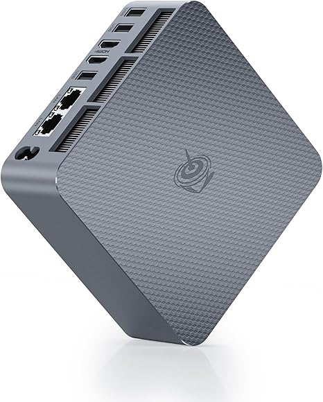 Beelink Ai Mini PC EQR6 6600H AMD Ryzen 5 Processor(6C/12T, up to 4.5GHz), Micro Computer 16GB DDR5 500GB SSD Built-in PSU, Mini Computers Dual HDMI/4K 60Hz/WiFi6/BT5.2 Home/Office/HTPC W11 Pro