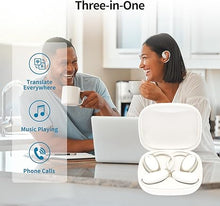 Load image into Gallery viewer, Language Translator Earbuds, Two Way Real time Translation Device in 150 Languages, Bluetooth &amp; APP for Travel, Business, and Learning (White)
