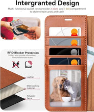 Load image into Gallery viewer, OCASE Compatible with Galaxy S25 Plus Wallet Case, PU Leather Flip Folio Case with Card Holders RFID Blocking Kickstand [Shockproof TPU Inner Shell] Protective Phone Cover 6.7 Inch 2025, Brown
