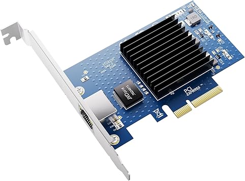 10Gb PCIe NIC Network Card, Single RJ45 Port, Aquantia AQC107 4X Ethernet LAN Controller, for Windows Server/Windows/Linux/ESX (10G-1T(1xRJ45))