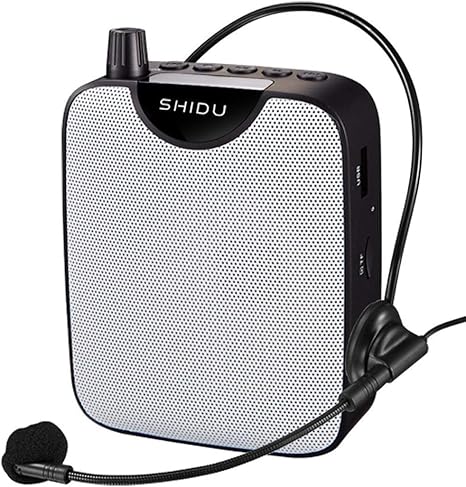 Voice Amplifier SHIDU Original Personal PA System18W with Wired Microphone Headset Mini Loud Speakers Support Recording Funtion Rechargeable for Teachers,Tour Guides,Classroom,Yoga Trainers