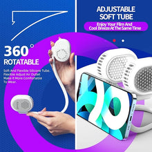 Load image into Gallery viewer, Alioth Portable Neck Fan - Hands Free, Bladeless, 360° Rotatable Battery Operated Wearable Personal Fan, 3 Speeds Cooling, Rechargeable, Leafless, Headphone Design, Mini USB Powered Desk Fan
