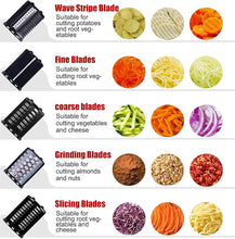 Load image into Gallery viewer, Slicer &amp; Shredder Grater Attachment Compatible with KitchenAid Stand Mixer, 5 Blades Cheese Grater Attachment
