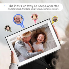 Load image into Gallery viewer, NexFoto 17 Inch 64GB FHD Large Digital Picture Frame WiFi, Digital Photo Frame Dual WiFi Light Sensor Touch Screen Easy to Share Photo Video via App, Gifts for Mom Men
