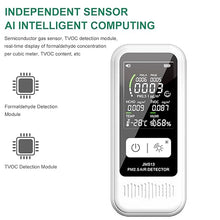 Load image into Gallery viewer, 5-in-1 Air Quality Monitor PM2.5/1.0/10 HCHO TVOC Temp Humidity Air Quality Detector
