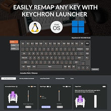 Load image into Gallery viewer, Keychron Q1 HE Wireless QMK Custom Mechanical Keyboard with Hall Effect Gateron Double-Rail Magnetic Switch Rapid Trigger, 2.4 GHz Bluetooth RGB Compatible with Mac Windows Linux (Hot-swappable)
