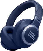 Load image into Gallery viewer, JBL Live 770NC - Wireless Over-Ear Headphones with True Adaptive Noise Cancelling with Smart Ambient, Up to 65 Hours of Battery Life, Comfort-fit Fabric Headband &amp; Carrying Pouch (Blue)

