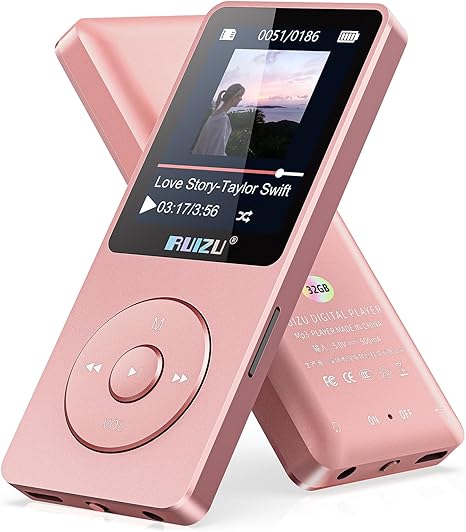 RUIZU 32GB MP3 Player with Bluetooth 5.3, 1.8