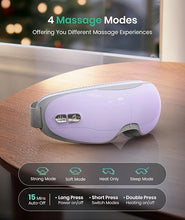 Load image into Gallery viewer, Eye Massager - Christmas Birthday Gifts for Women Men, Heated Eye Massager for Migraines, Relaxation Gifts for Women, Gifts for Mom, Reduce Eye Strain Dry Eye Migraine Relief(Purple)
