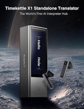 Load image into Gallery viewer, Timekettle X1 AI Interpreter Hub, Standalone Entity, Two Way Simultaneous Translator Earbud, Translator Device Upgraded with Media Translation, Presentation Mode &amp; Upgrade TTS for Multilingual Meeting
