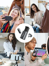 Load image into Gallery viewer, SYNCO Wireless Lavalier Microphone for iPhone, P1L 2.4GHz Lapel Mic with Charging Case for iPhone Smartphone YouTube TIK Tok Live Streaming Vlog, Wireless-Lavalier-Microphone-iPhone
